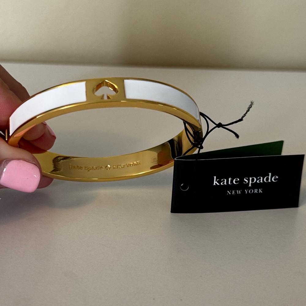 Kate Spade Gold and White Bracelet